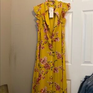 Floral Yellow Dress